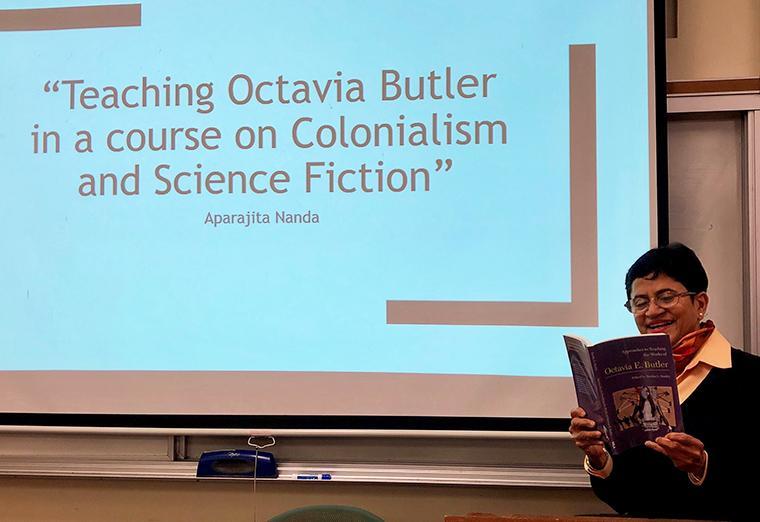 Apara Nanda teaching Octavia Butler image link to story