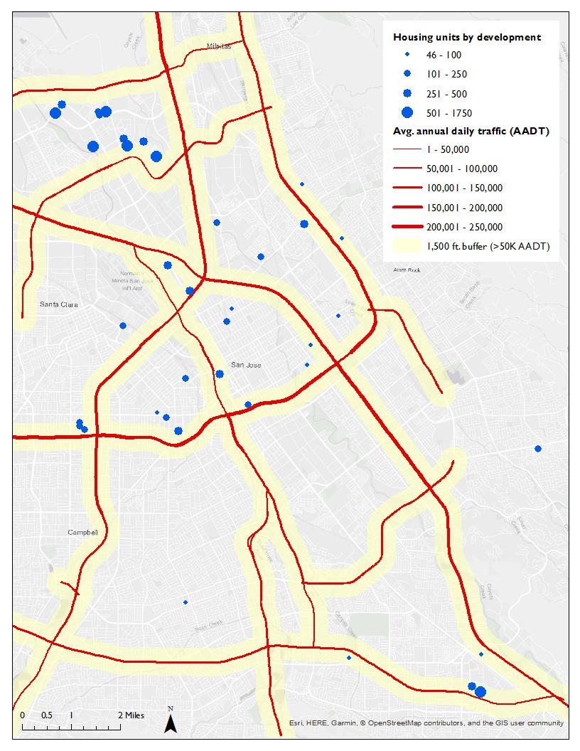 Map of Traffic Count