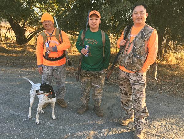 Pheasant hunters on opening day at Feather River Wildlife Area