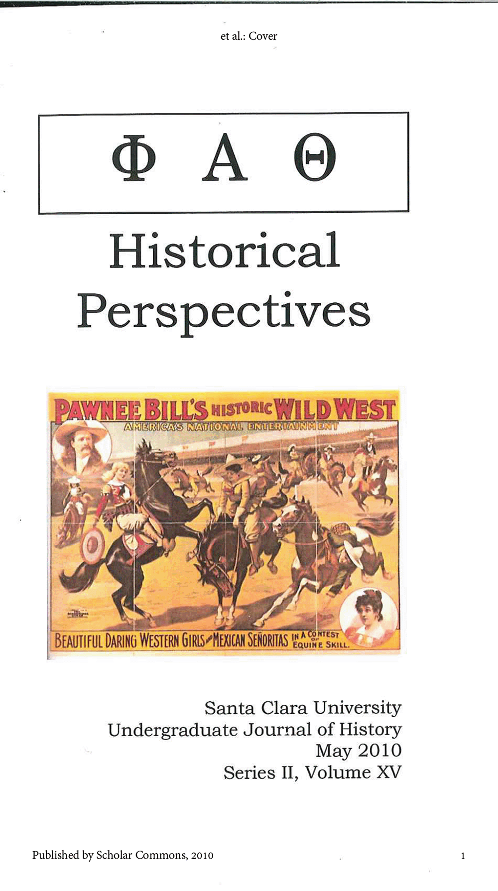 Historical Perspectives 2010, volume 15
