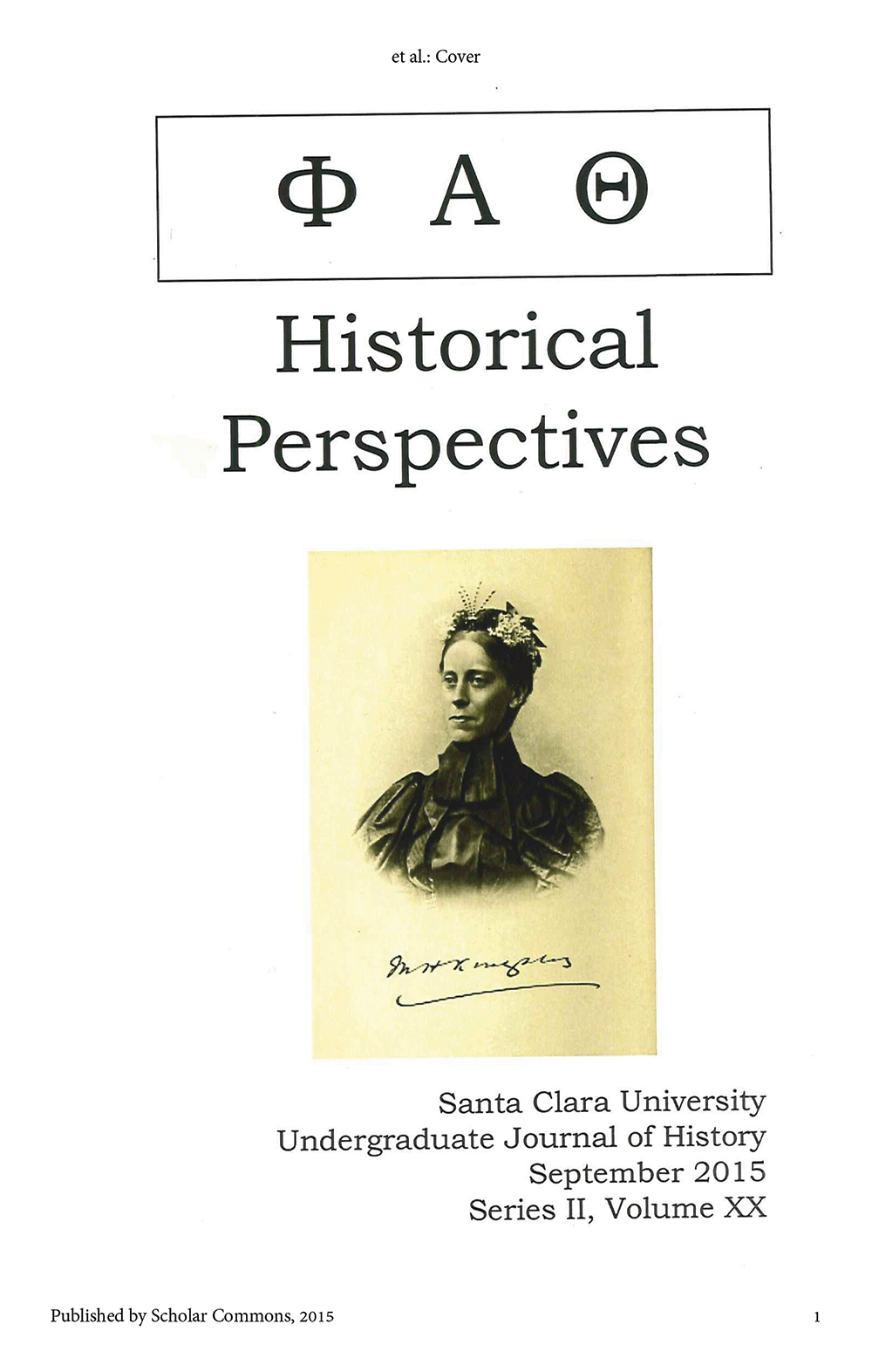 Historical Perspectives 2015, volume 20