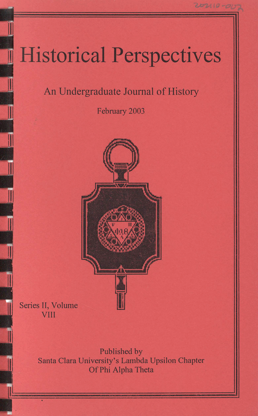 Historical Perspectives 2003, volume 8