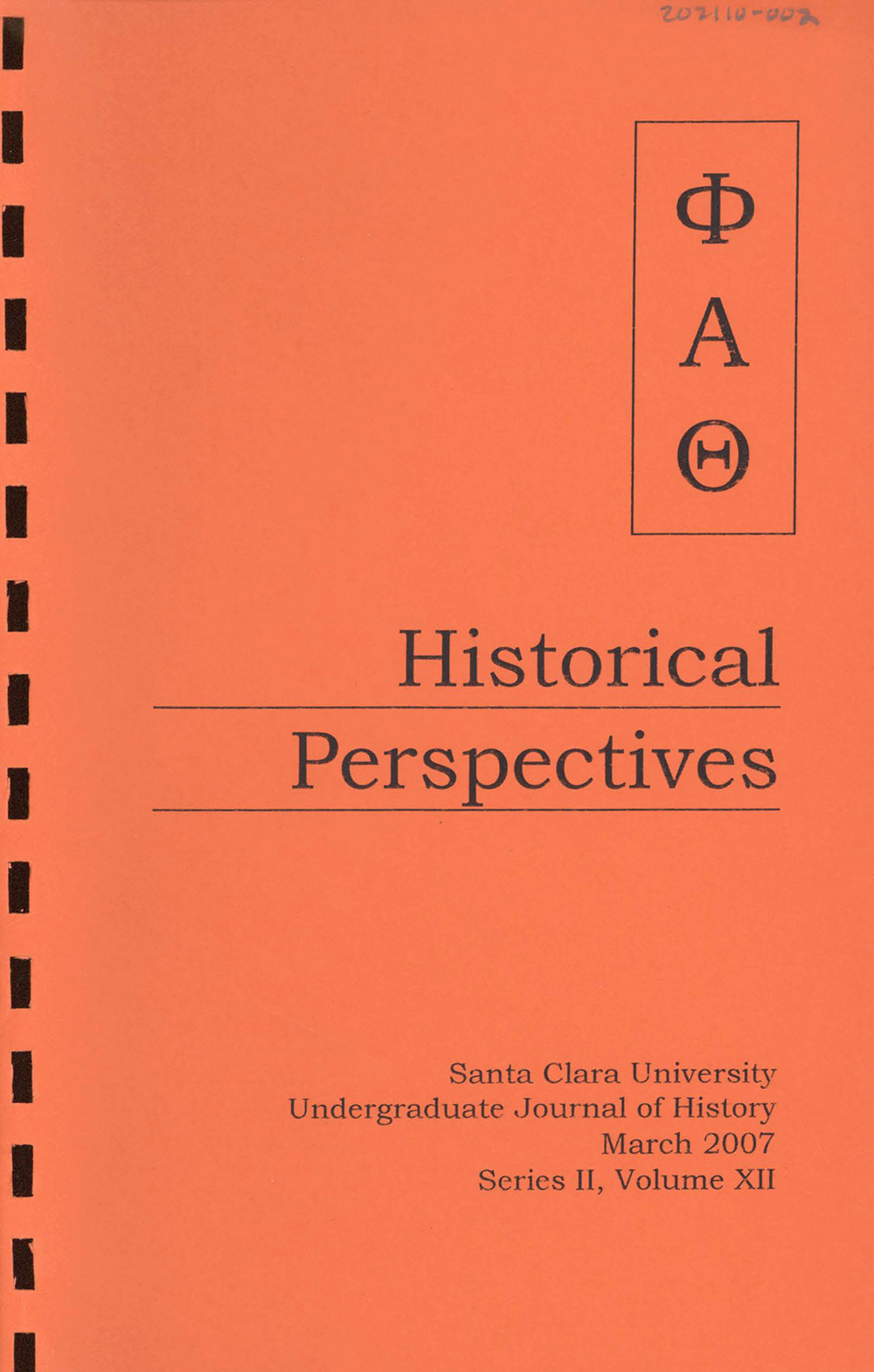 Historical Perspectives 2007, volume 12