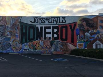 Homeboy Industries mural in Los Angeles.