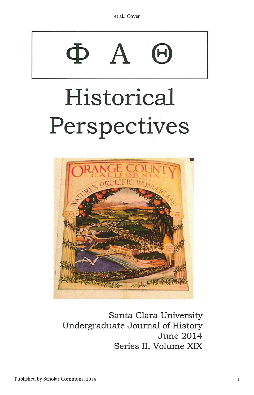 Historical Perspectives 2014, volume 19