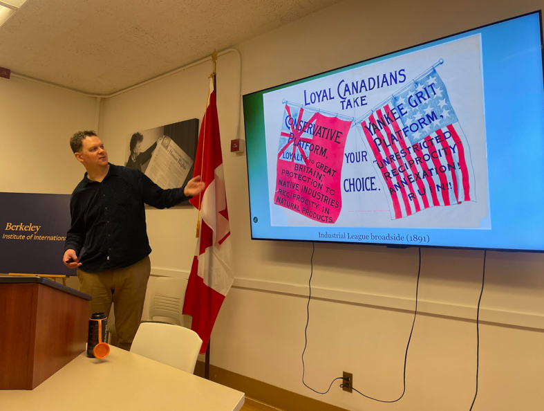 Greg Wigmore lecturing on Canadian Resistance to American Annexationism