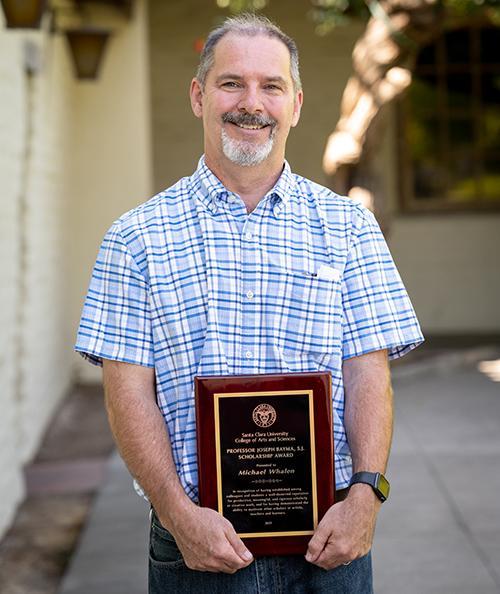Michael Whalen with his award image link to story
