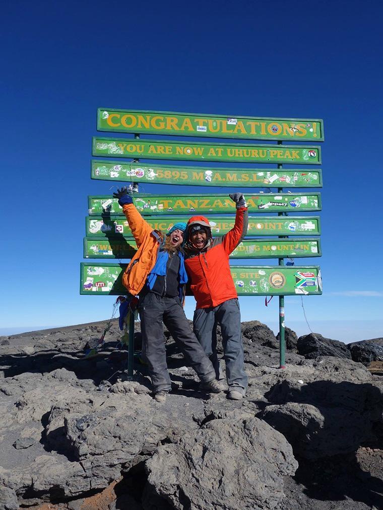 Jose and Erin at Mt. Kilimanjaro