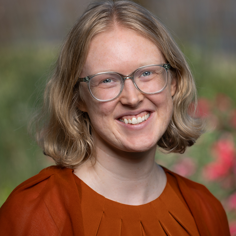 woman in a red sweater