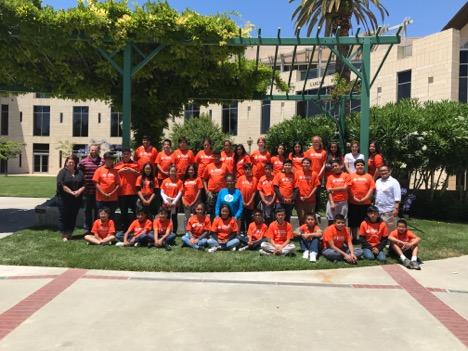 A group of students and teachers at Math Camp 2017.