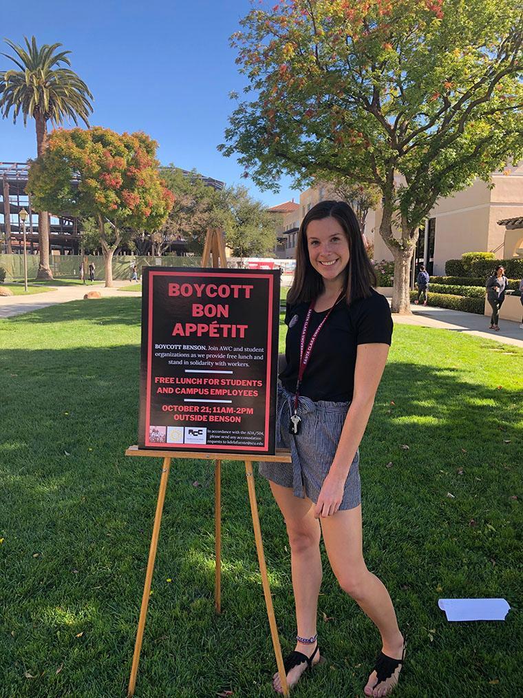 Abby Alvarez organizes to support SCU’s service workers image link to story