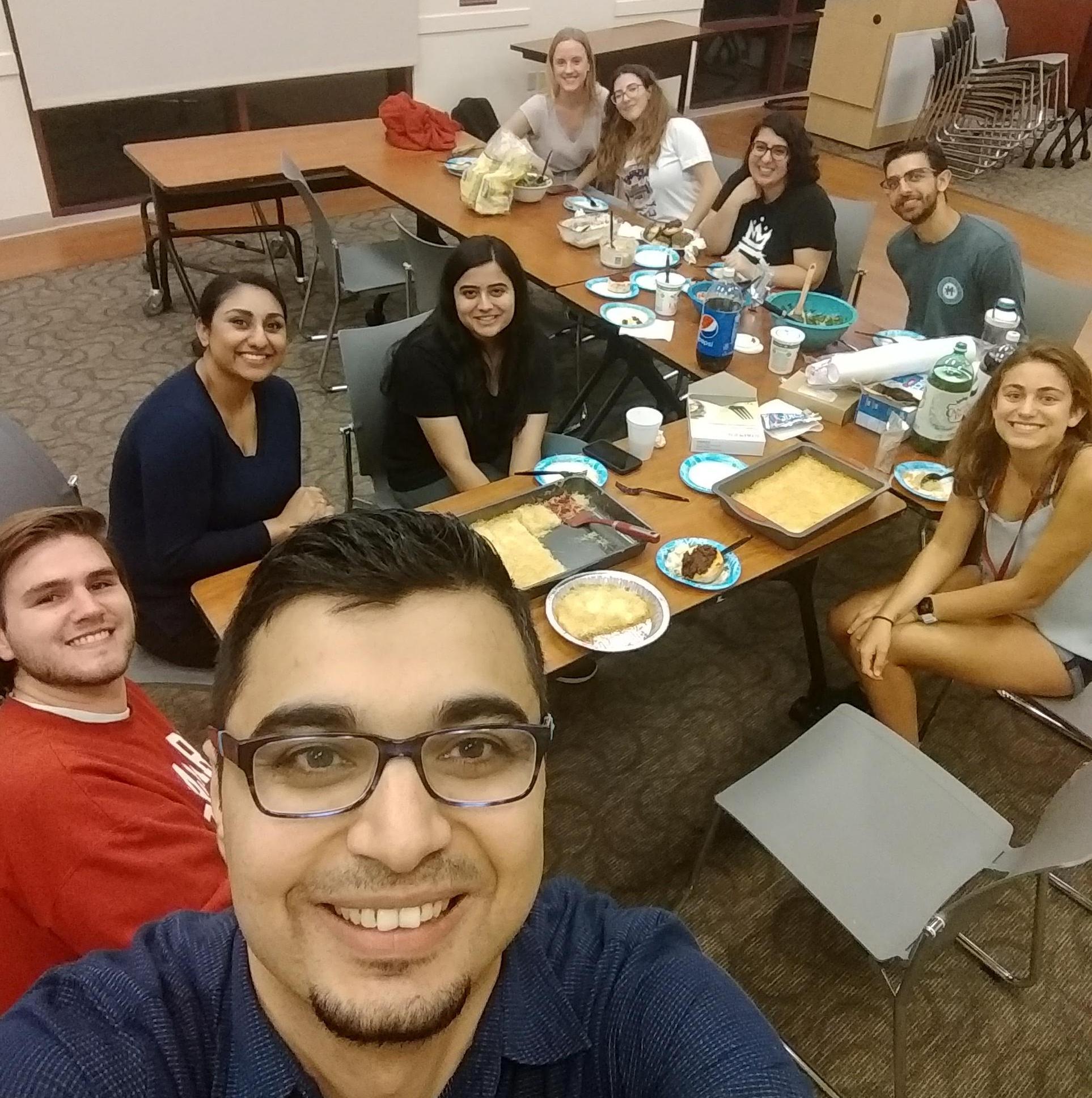 Dinner with Arabic students and members of MENA (Middle East and North Africa)  students club image link to story