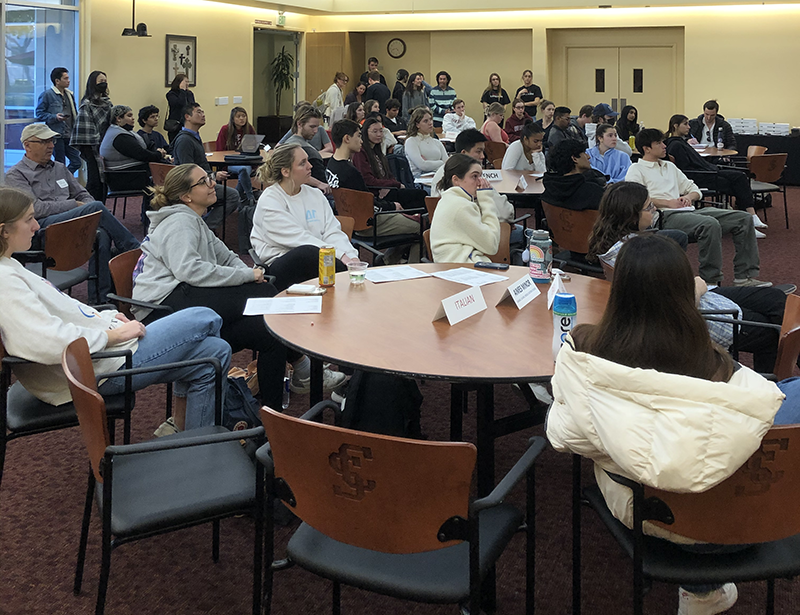 MODLL students attend a Career Center event