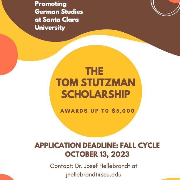 Flyer for The Thomas Stutzman Scholarship image link to story