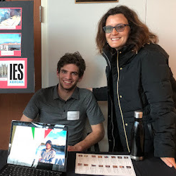 Agustin Pace with his mentor Prof. Evelyn Ferraro. image link to story