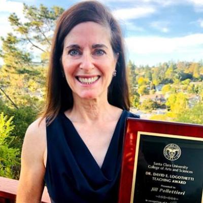 Jill Pellettieri holding award image link to story
