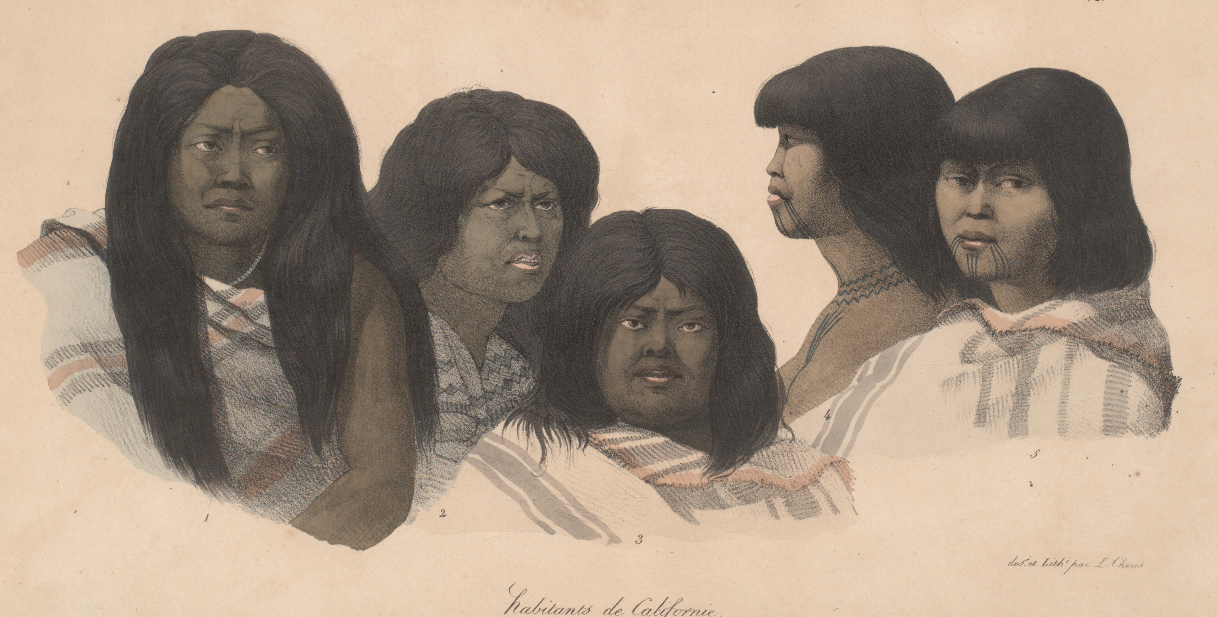 Louis Choris, Danse des Californiens [at San Francisco], California Cornerstones: Selected Images from The Bancroft Library Pictorial Collection. The Bancroft Library, University of California, Berkeley.