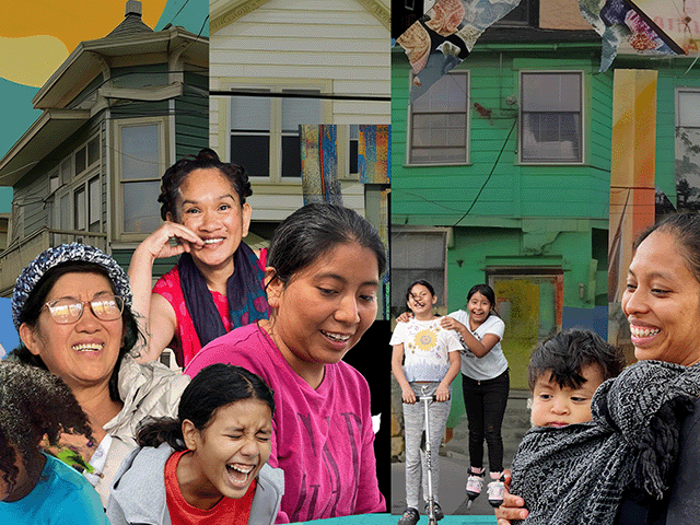 Photo illustration of some of the Oakland residents involved in researching ways to improve the city's public safety. All images of courtesy of the Possibility Lab.
