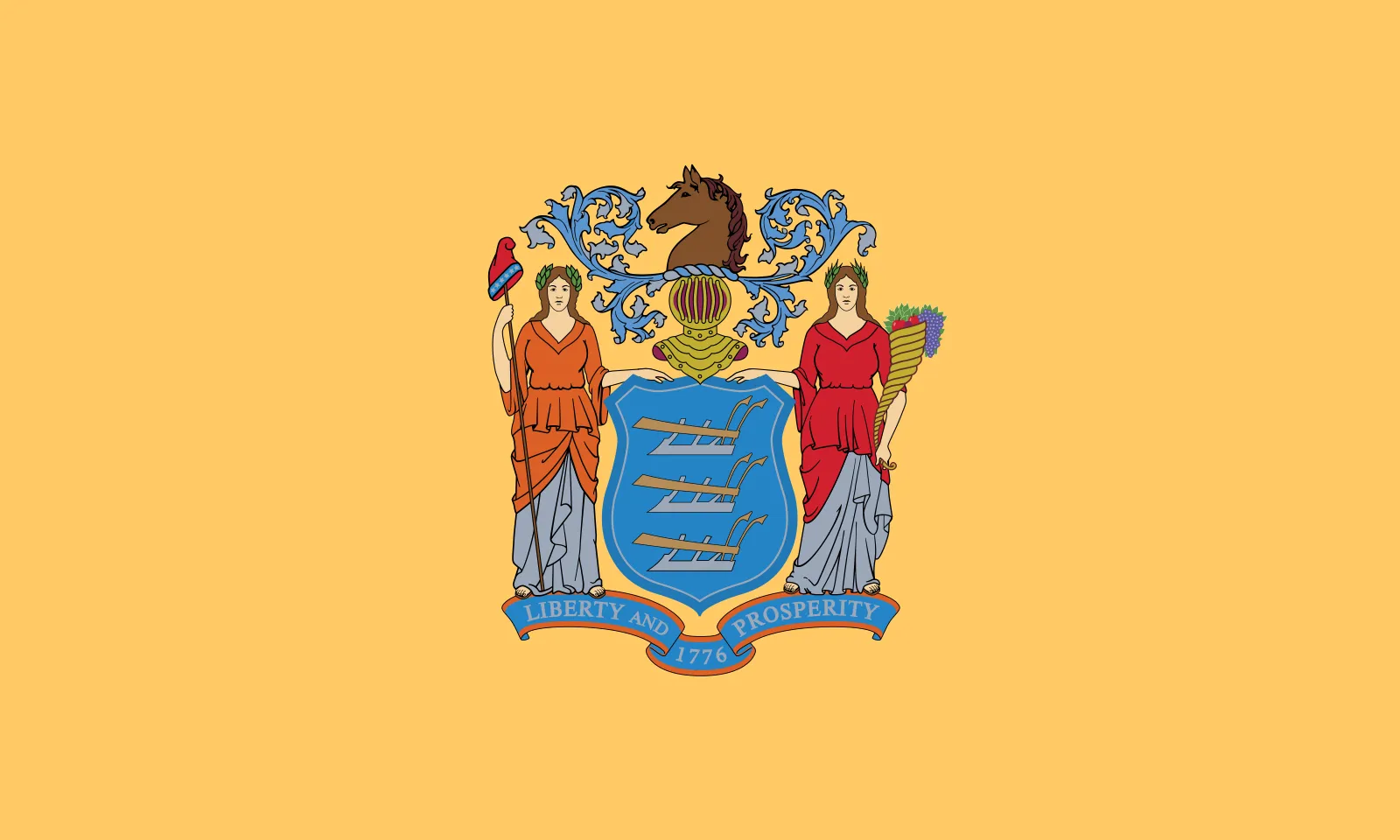 NJ State Flag 