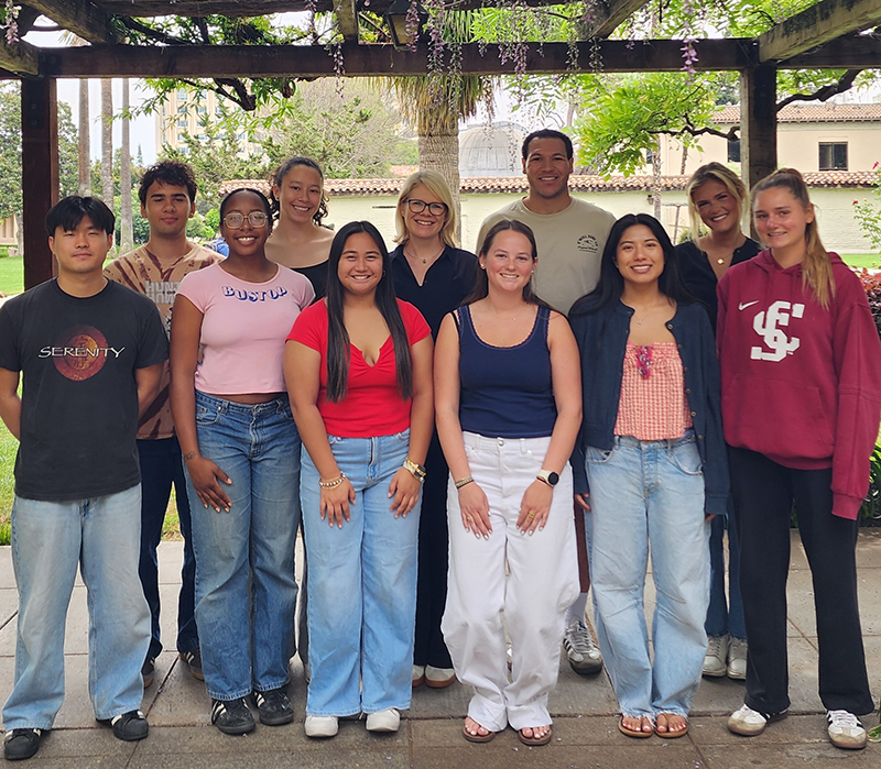 Birgit Koopman-Holm and her lab students.