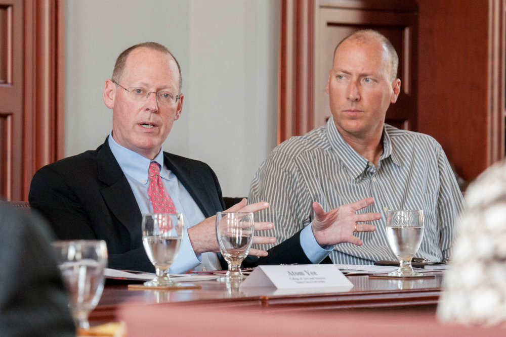 Dr. Paul Farmer (left) and Professor Craig Stephens 