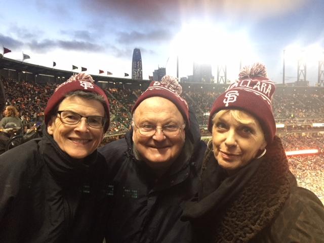 Religious Studies faculty at San Francisco Giants game