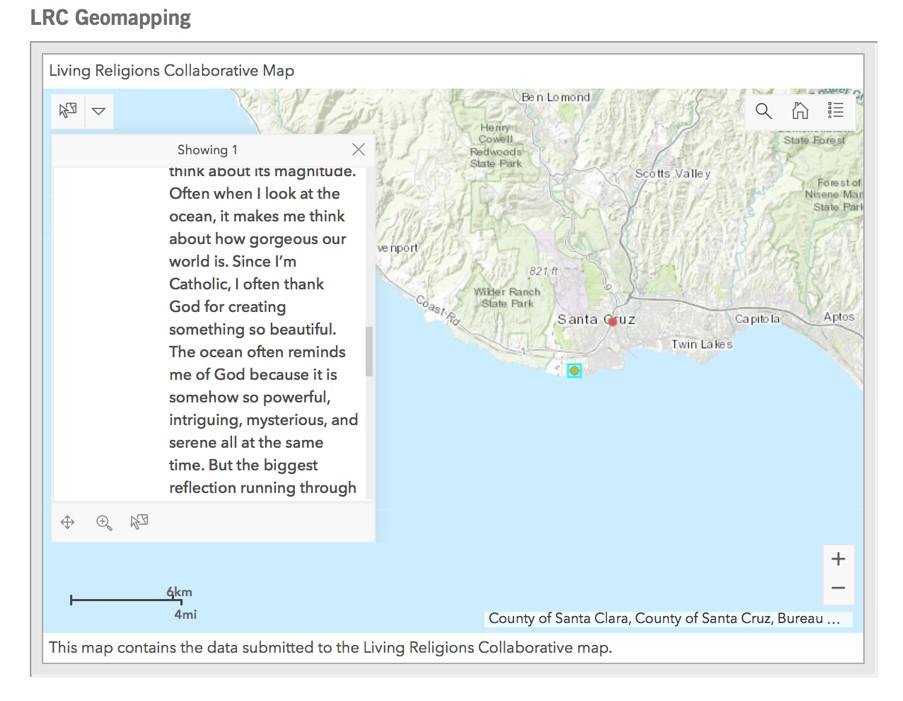 Living Religions Collaborative map