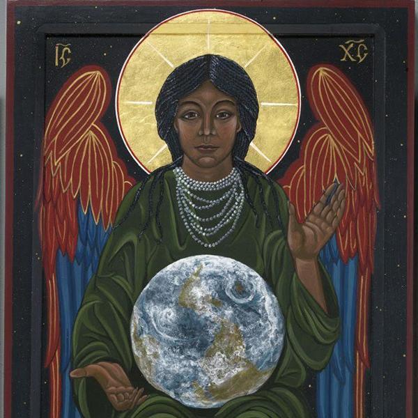 Sophia, Divine Wisdom by artist Mary Plaster image link to story