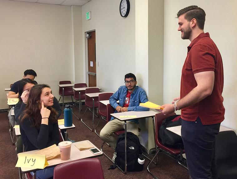 Nick Nagy leading classroom