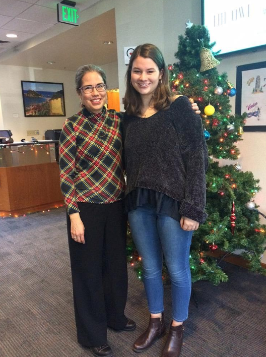 Prof Sarita Tamayo-Moraga and RS Major Olivia Hill