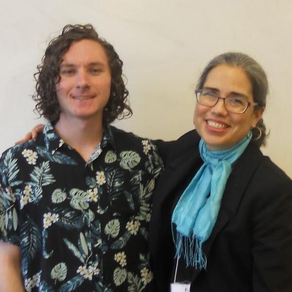 Cameron Heon with Professor Sarita Tamayo-Moraga