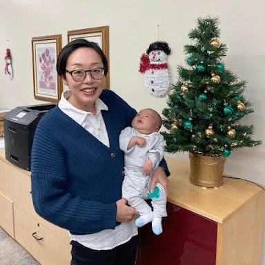 Haruka Umetsu Cho and baby