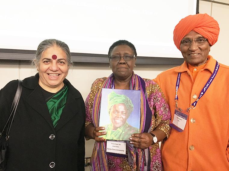 Shiva, Teresia, and Swami