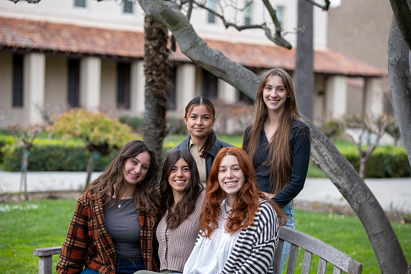 Back row: Stephanie Molina (Communications Chair), Meg Jones (Finance Chair) Front row: Carla Schmitt (Co-chair), Isa Fernandez (Co-chair), Janelle Abbott (Marketing Chair)