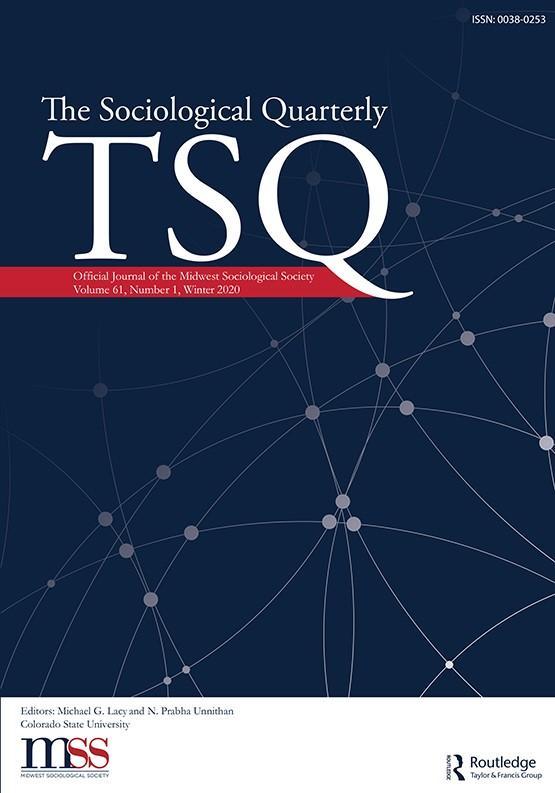 The Sociology Quarterly cover, Winter 2020 image link to story