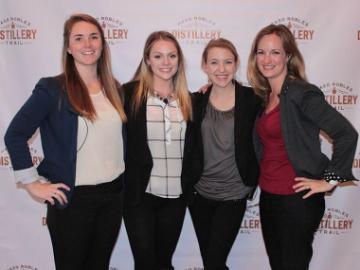 Amanda Diefenderfer and teammates