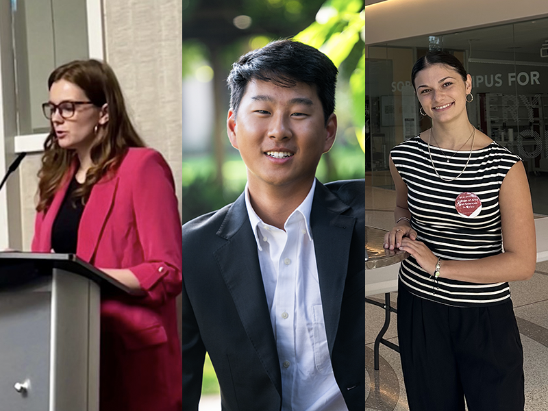 Sophie Copple, Colin Smith, and Kayley Jensen