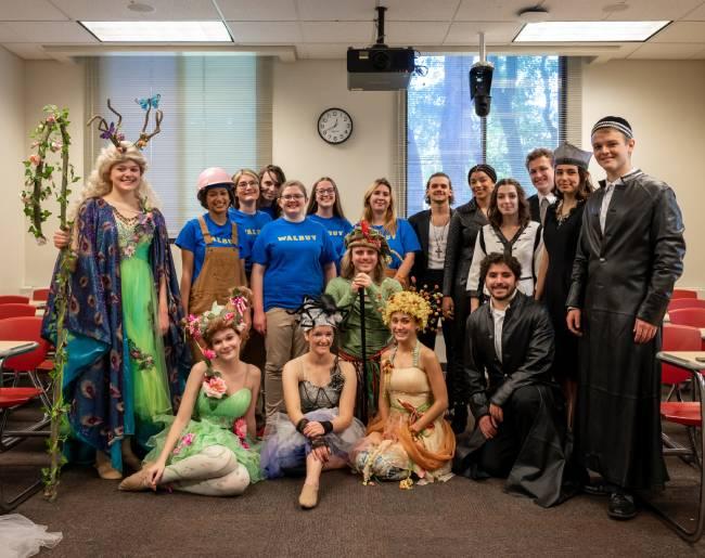Group picture of the A Midsummer Nights Dream cast image link to story