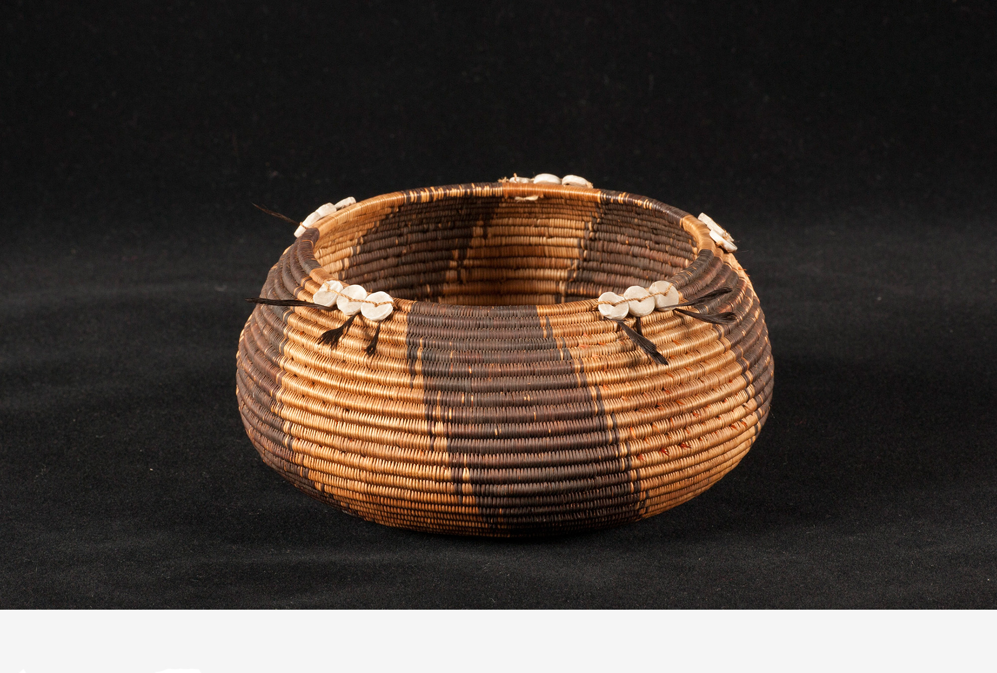 Gift or ceremonial basket from the Pomo region of Northern California.