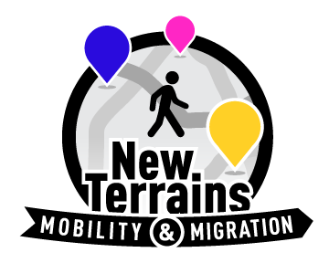 Gif of new terrains logo that changes the mode of transportation portrayed in the center of a circle
