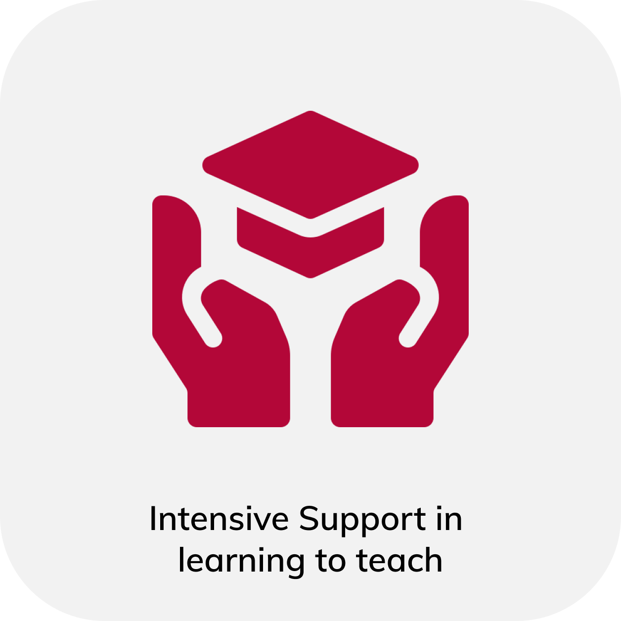 Intensive Support in  learning to teach