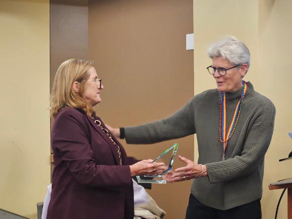 Two people in the frame who were at LGBTQ+ Summit