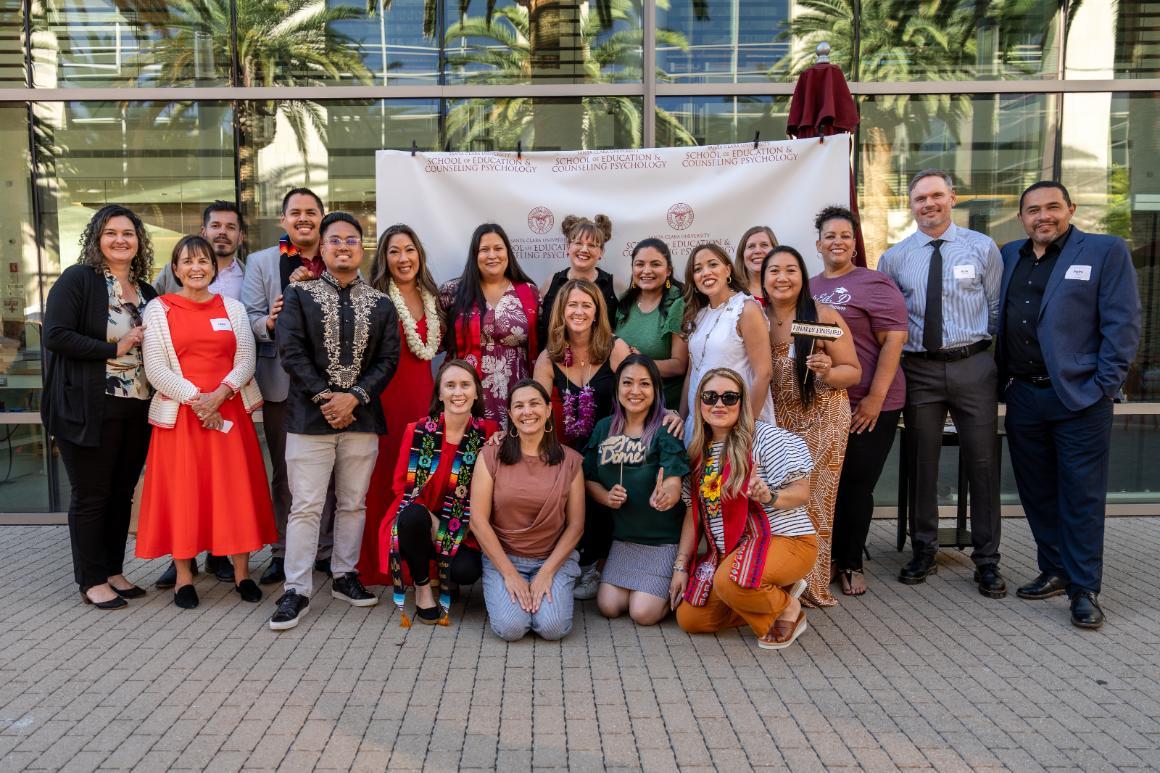 A group of people at the EdD Reception image link to story