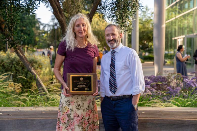 Stewart-Frey Wins SCU Award for Excellence in Scholarship