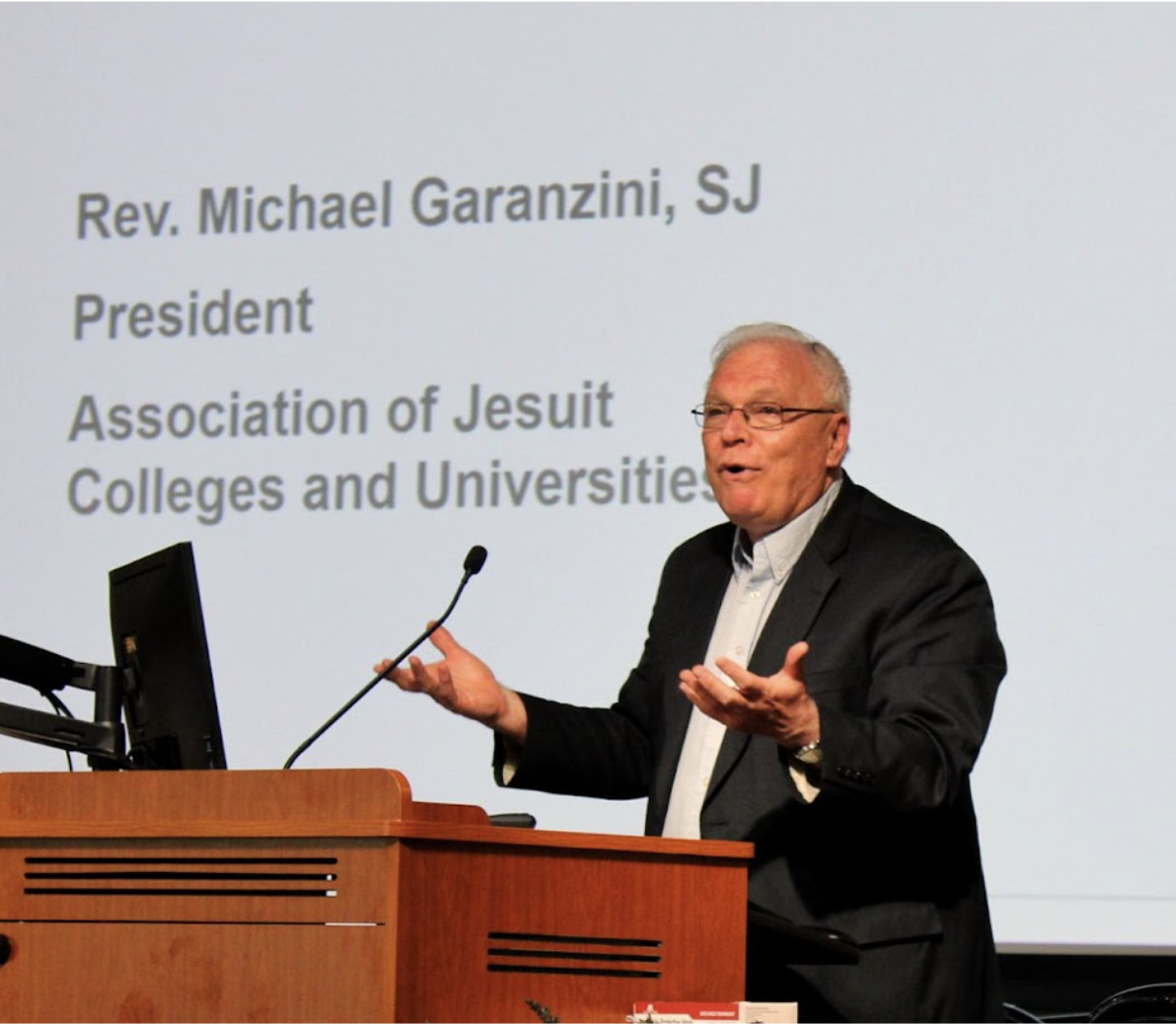 Rev. Michael Garanzini, SJ speaking
