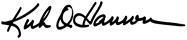 Kirk O. Hanson Signature