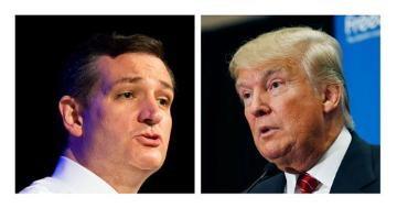 Presidential candidates Ted Cruz and Donald Trump (AP Photo/File)