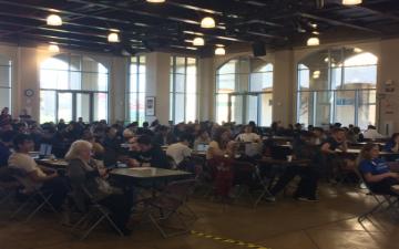 students at Santa Clara University attend Hack4Humanity