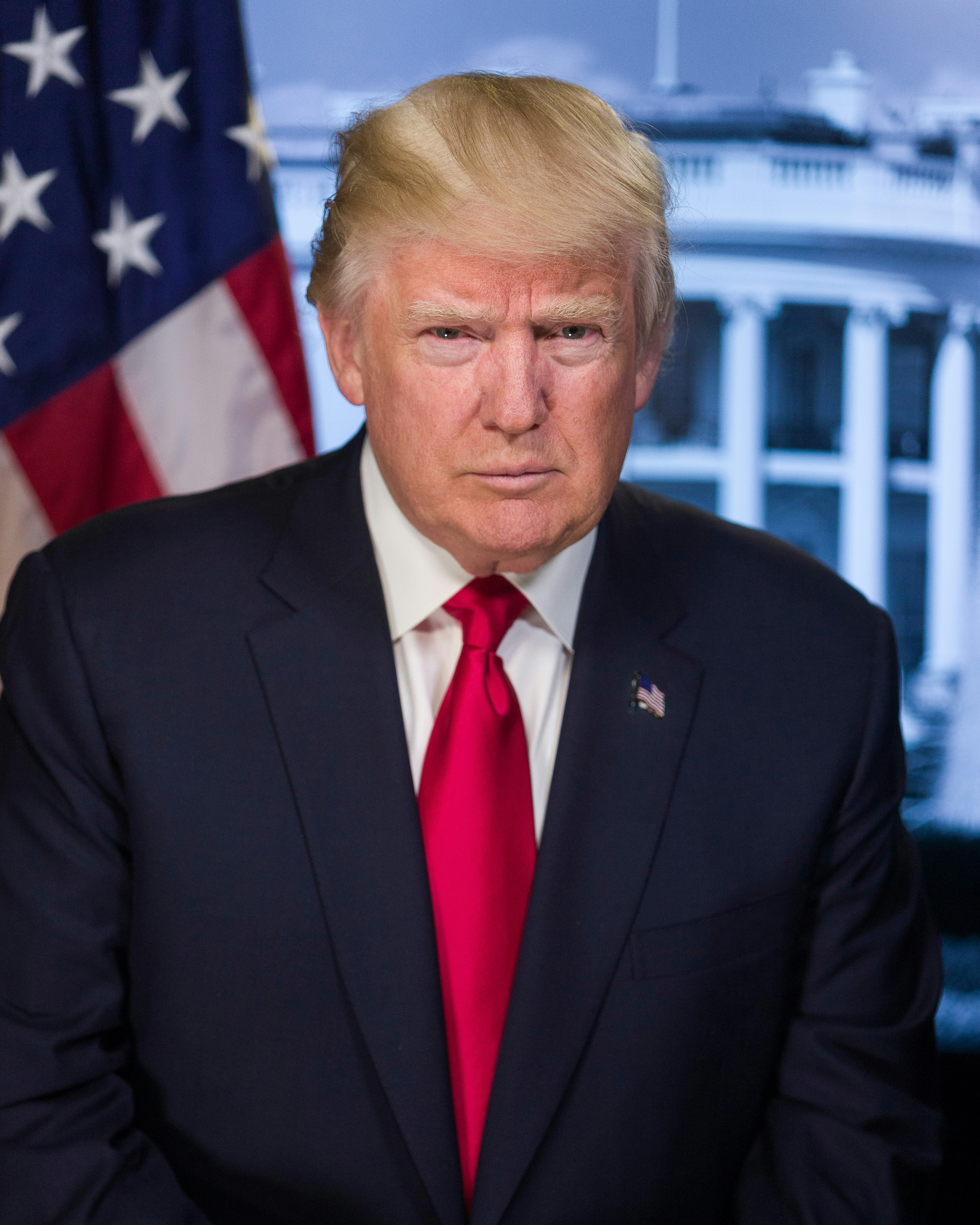 Portrait of President-elect Donald Trump. Digital photograph, 2016. Library of Congress.