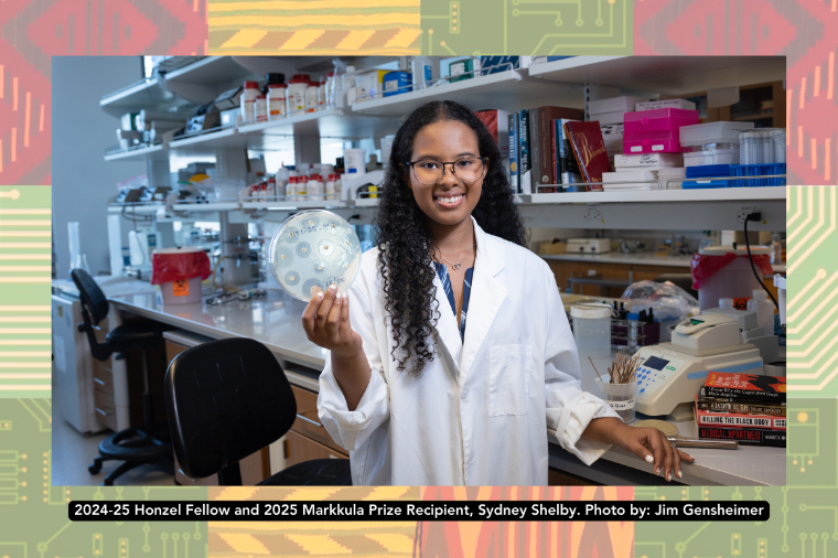 2024-25 Honzel Fellow and 2025 Markkula Prize Recipient, Sydney Shelby. Photo by: Jim Gensheimer. 